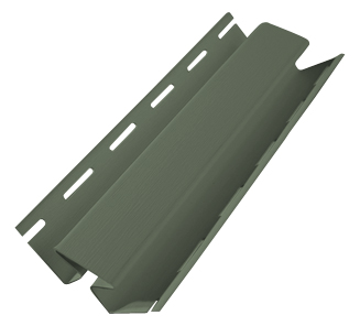 Esquinero Interior Siding PVC Verde Oscuro 3mts