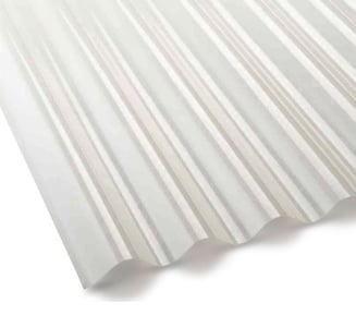 Policarbonato Ondulado 0,5mm Opal 0,81x2,5mts