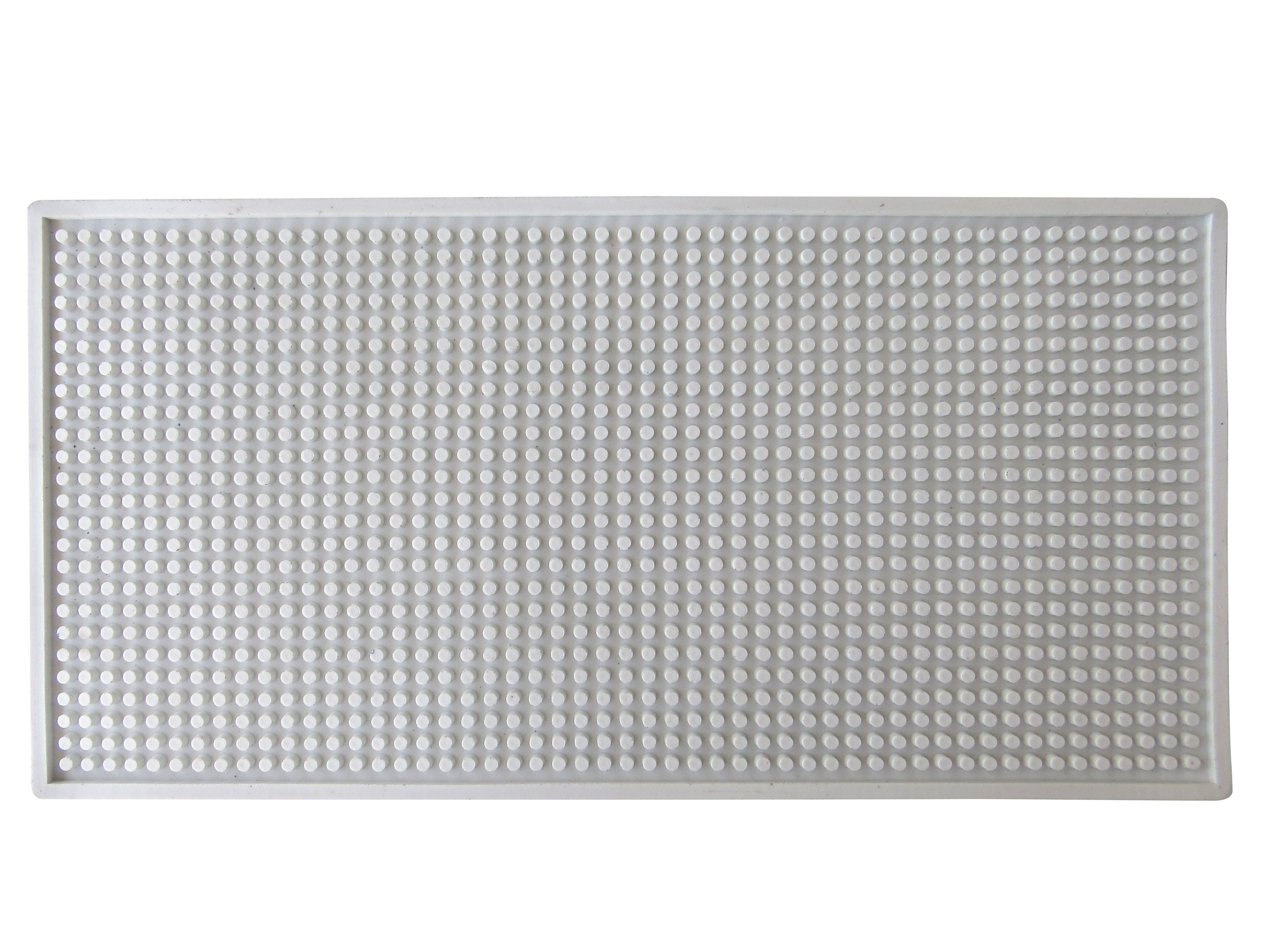 Barmat de PVC 42x22cm Antideslizante Blanco