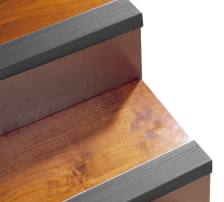 Nariz de Grada Escalera 68x40mm Gris Oscuro 3mts