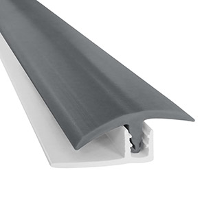 Cubrejunta Doble Superior 40x8mm Gris 60mts