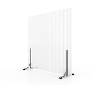 Biombo Premium 2,1x2,0mts Con Topes Transparente