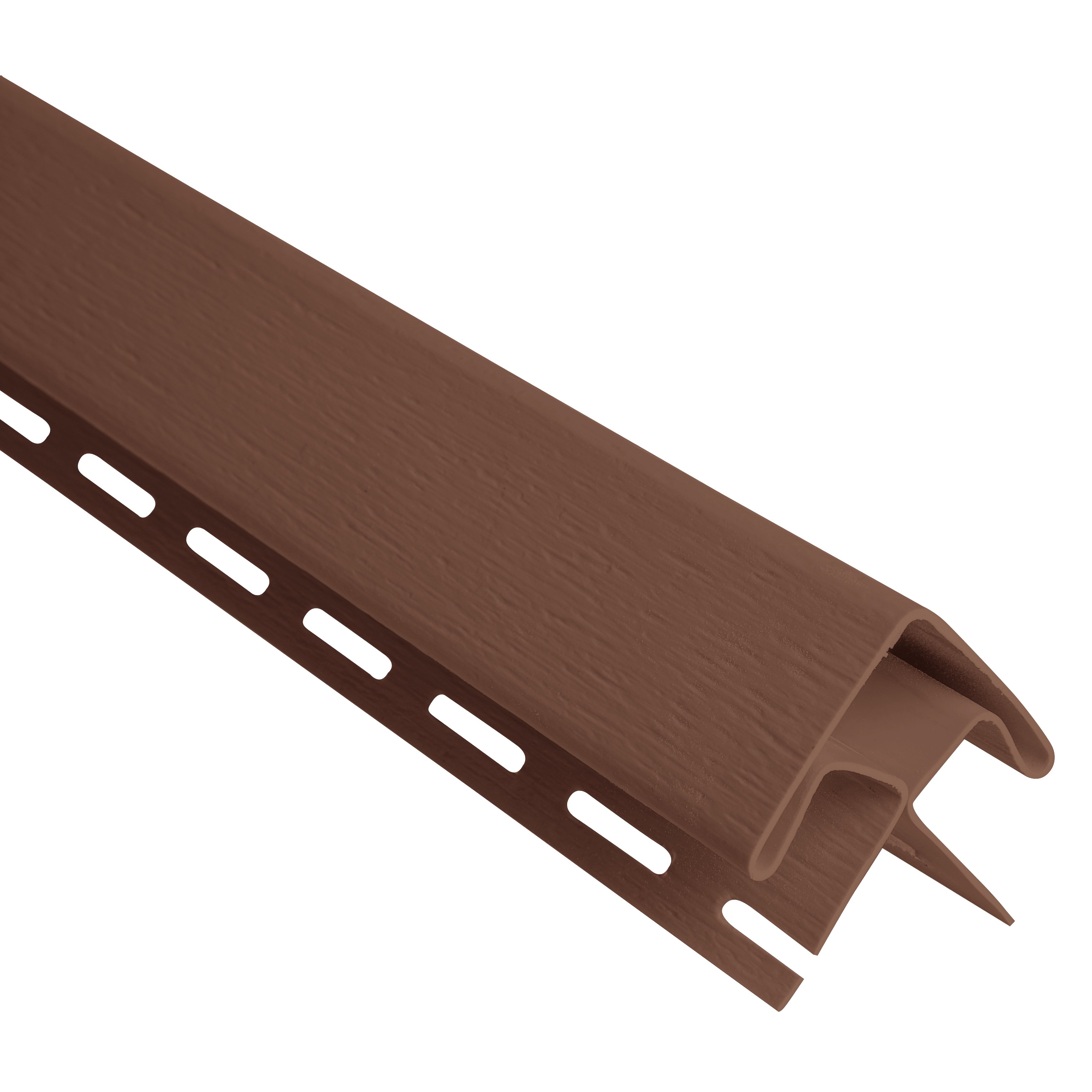 Esquinero Exterior Siding PVC 50mm Nogal 3mts