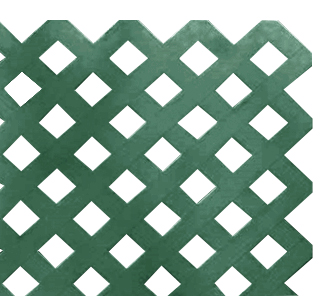 Enrejado Treillage 1,2x2,4mts Rombo 3,2cms Verde Oscuro
