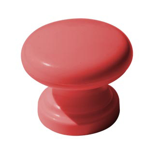 Perilla Plástica Euro 32mm Guinda 20 un