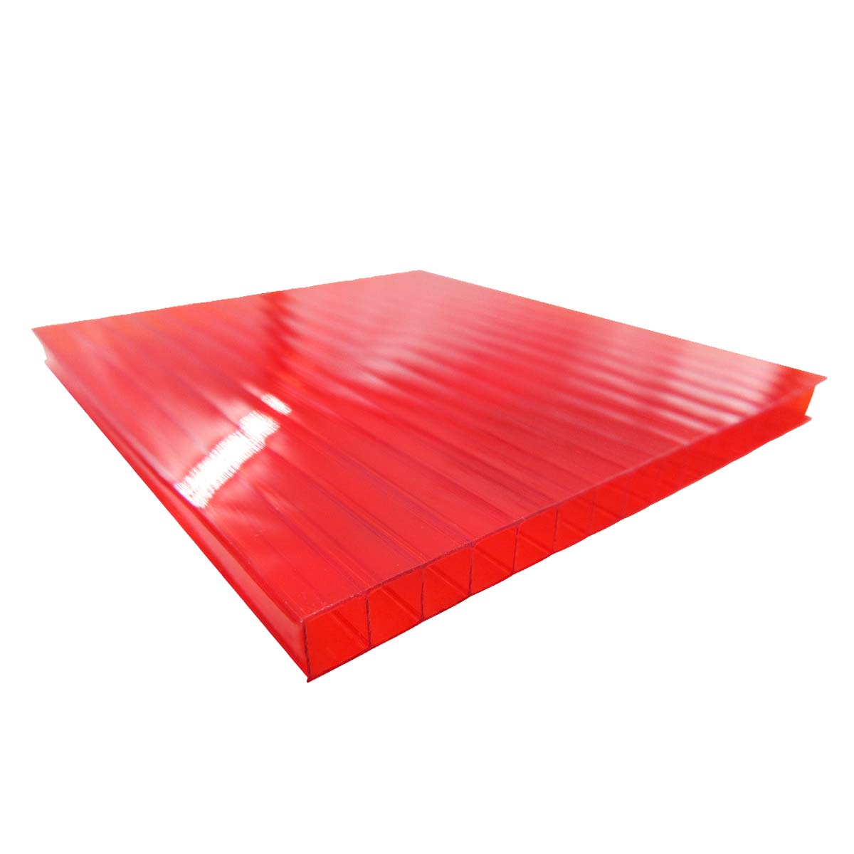 Policarbonato Alveolar 2,1x11,6x10mm Rojo