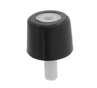 Tope de Puerta Cónico Plástico Negro 20 un