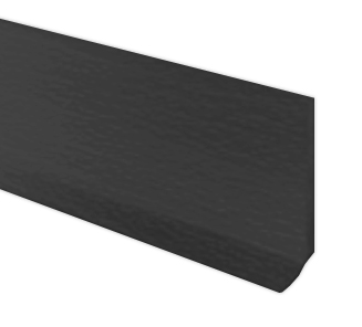 Guardapolvo Plano 4" x 10mm Negro 50mts