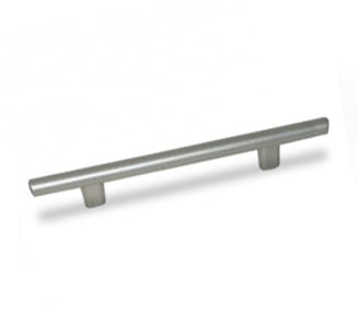 Tirador Plástico Madrid 128x14mm Aluminio 100 un