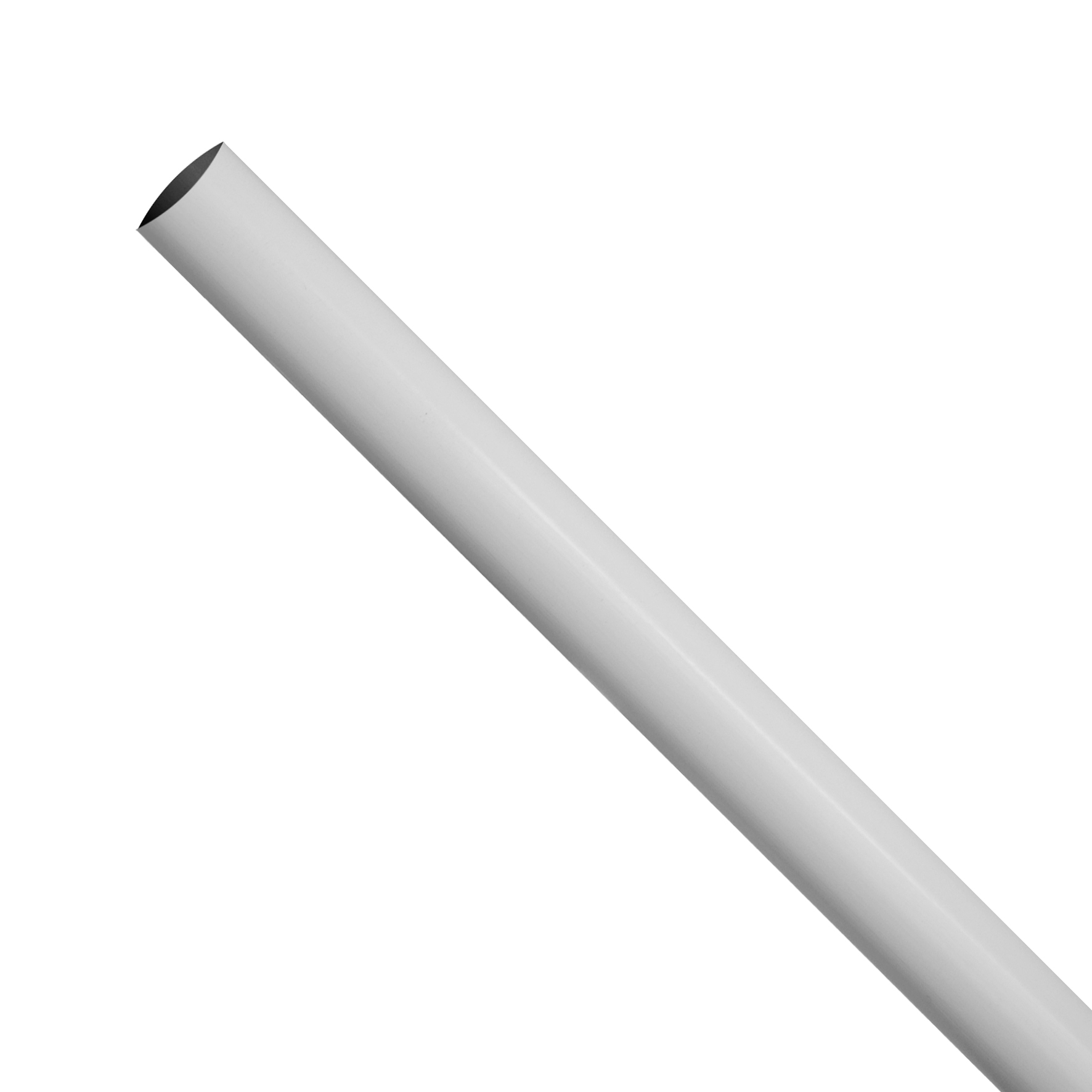 Barra Cortina de Baño 1" Aluminio-PVC Blanco 1,2mts
