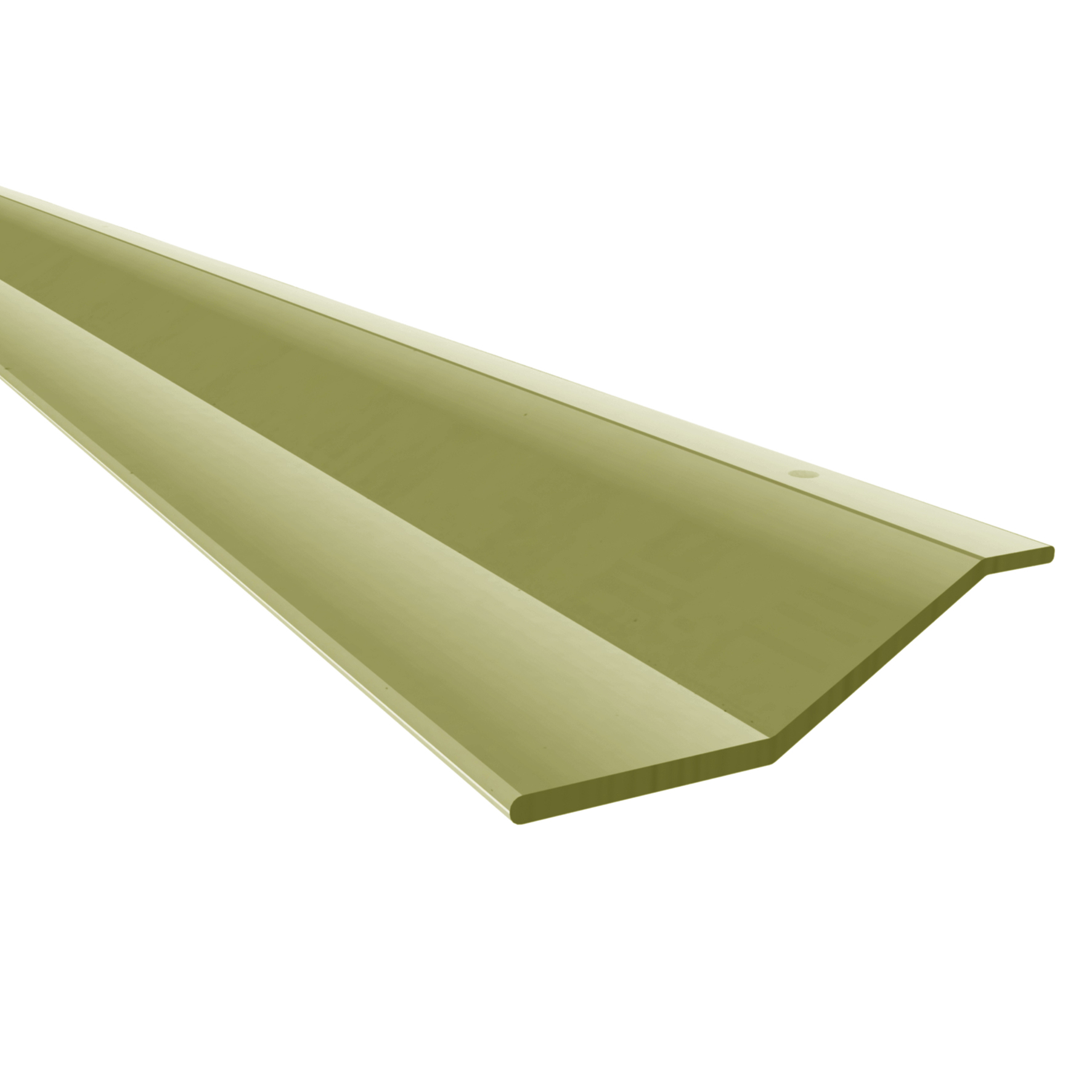 Cubrejunta Metálica Desnivel 40x2mm Dorado 1mt