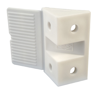 Escuadra Triangular Doble 5x5cm Blanco 100 un