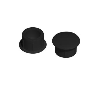 Tapa Tornillo Universal 10mm Negro 500 un