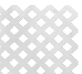 Enrejado Treillage 1,2x2,4mts Rombo 3,2cms Blanco