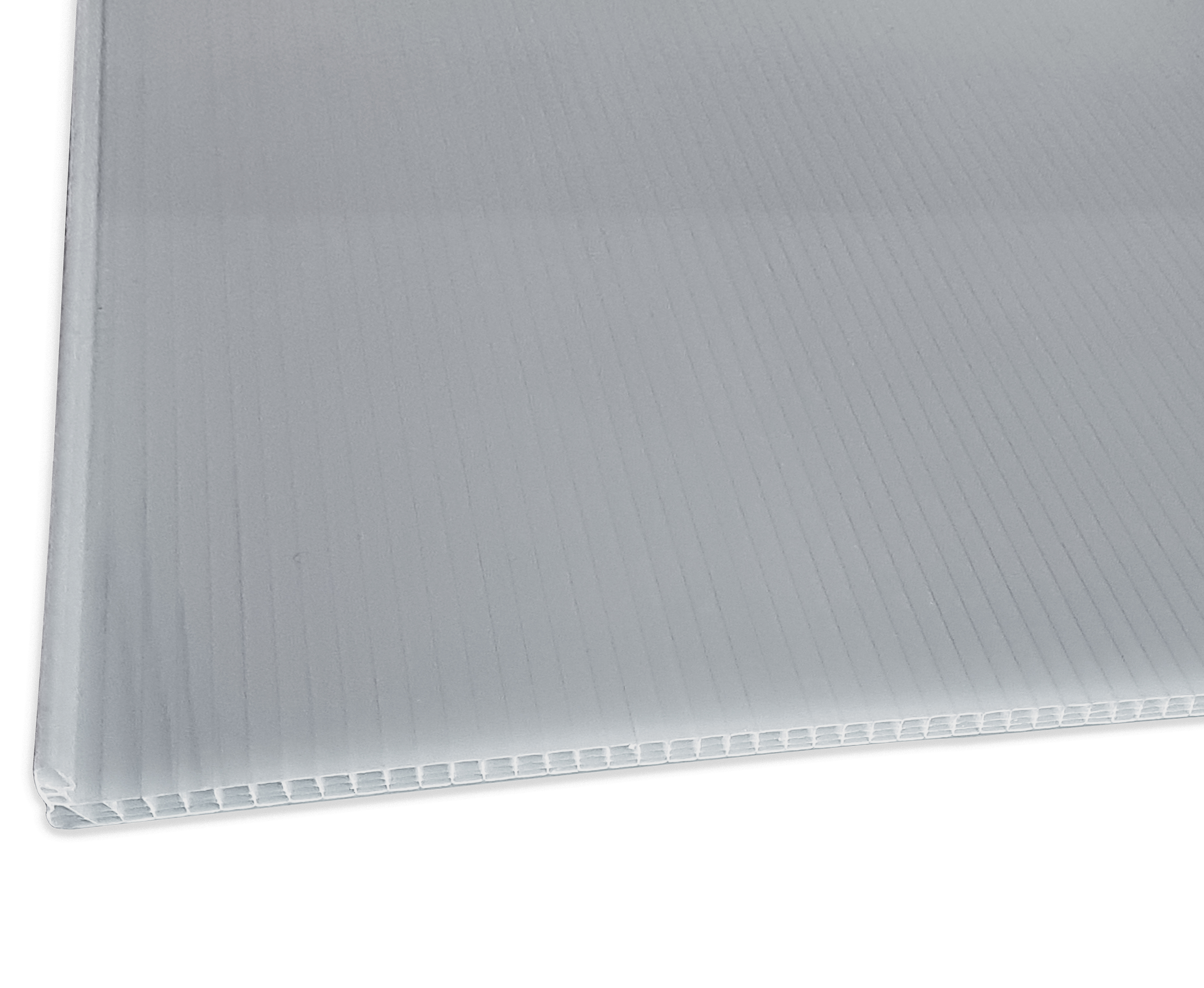 Policarbonato Topgal 8mm 2 Caras Uv Gris Metálico 0,6x11,8mts