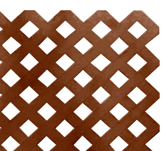 Enrejado Treillage 1,2x2,4mts Rombo 3,2cms Rojo Madera