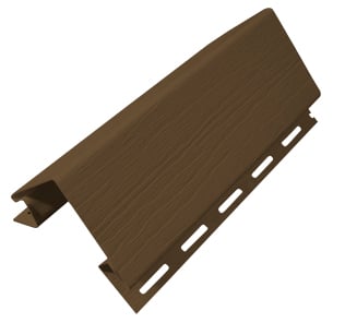 Esquinero Exterior Siding PVC 80mm Nogal 3mts