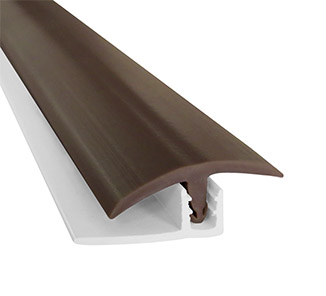 Cubrejunta Doble Superior 40x8mm Café 60mts