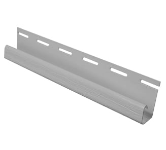 Perfil J Siding PVC 1/2' Rígido Gris 3,8mts