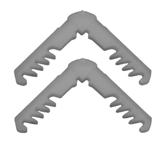 Escuadra Termopanel 11,5mm Gris 100 un